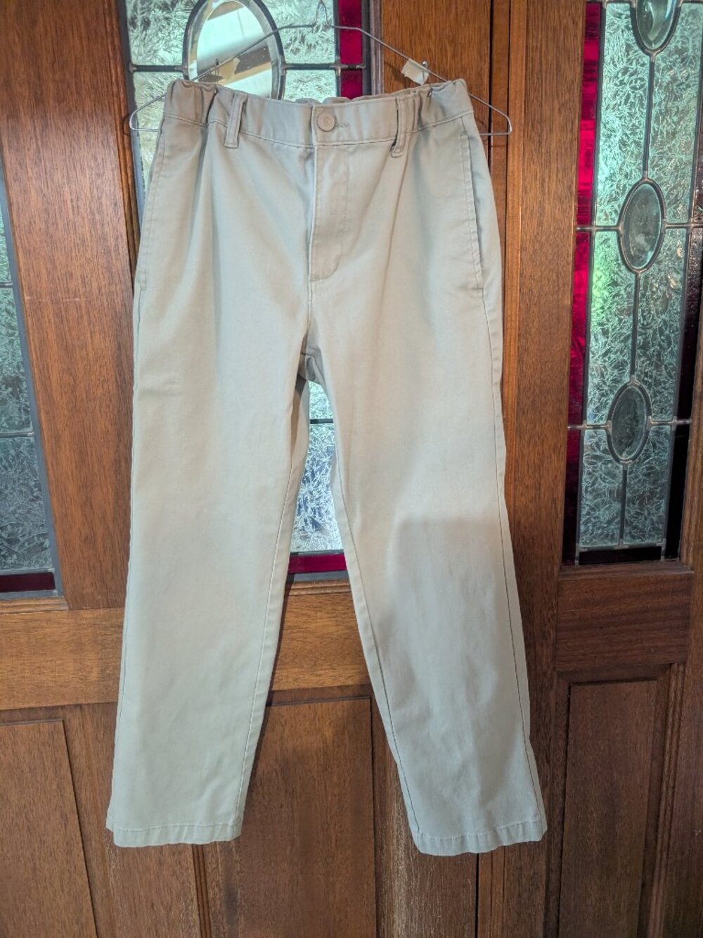 Boys khaki pants, size 12 husky